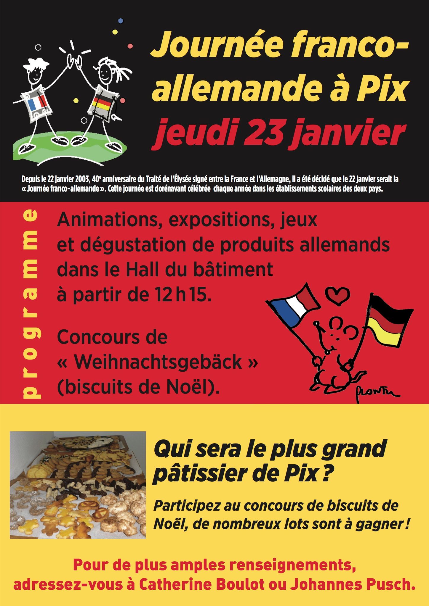 Une journée franco-allemande haute en couleurs à Pix