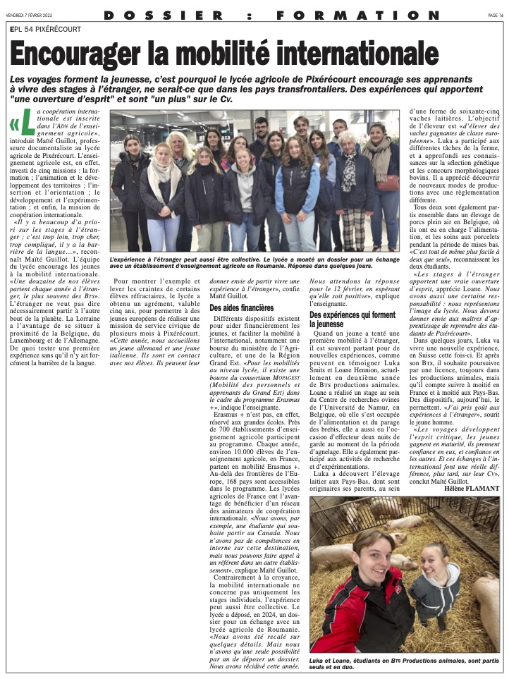 Encourager la mobilité internationale